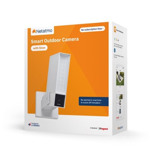 Netatmo Presence Smart Utendørskamera med Sirene og Bevegelsesdetektor