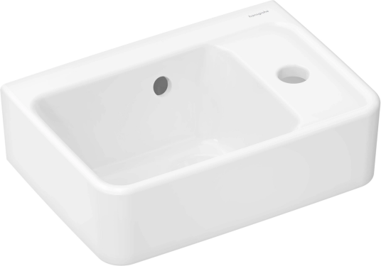 Hansgrohe Xanuia Q Vegghengt Servant 36x25 cm m/1 bl.hull m/ol Hvit m/SC