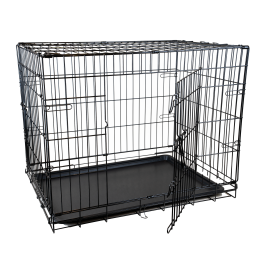 Pritax Stålbur Fido L 107x68x75cm Svart Aluminium Hundebur
