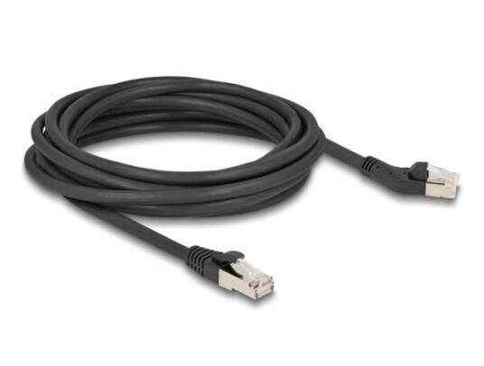 Delock Rj45 Nettverkskabel Cat.6A S/Ftp-Plugg 45° Vinklet Til Venstre Til Rett Plugg 5 M Svart Delock Rj45 Nettverkskabel Cat.6A S/Ftp-Plugg 45° Vinklet Til Venstre Til Rett Plugg 5 M Svart