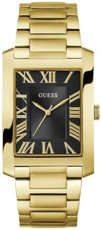Guess Dameklokke GW0896G2 Clyde Sort/Gulltonet stål