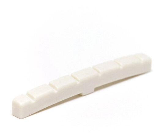 Graph Tech Tusq Pq-5000-L0 F- Style Nut Flat & Curved Bottom, Slotted, Lh
