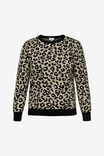 Only Carmakoma   Pullover Caribi JQ LS O neck Knt   Svart