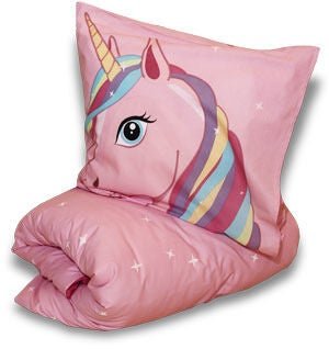 BrandMac Enhjørning Sengesett 150x210 Rosa