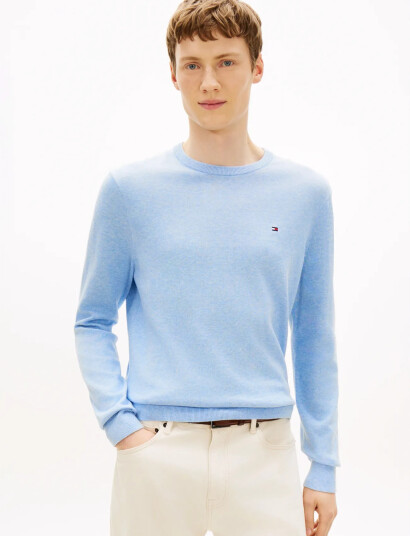 Tommy Hilfiger Essential Ssnl Cotton Crew Neck Blue XXL Tommy Hilfiger Essential Ssnl Cotton Crew Neck Blue XXL