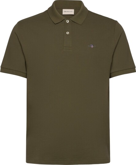 Gant Textured Polo Khaki green XL