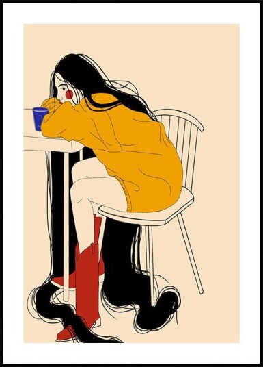 Double Espresso Poster Plakat / 50x70cm