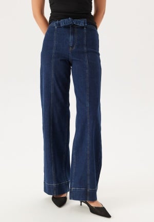 ONLY Onlmadison Blush Hw Wide Belt Dark Blue Denim XS/32