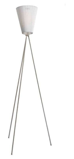 Northern Oslo Wood Gulvlampe Stål/Hvit