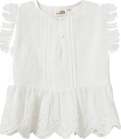 Sofie Schnoor Baby and Kids Juilettekb Blouse   White   122