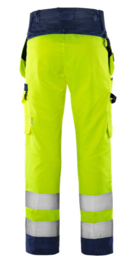 Fristads 2641 GPLU Arbeidsbukse varselgul/marineblå C50