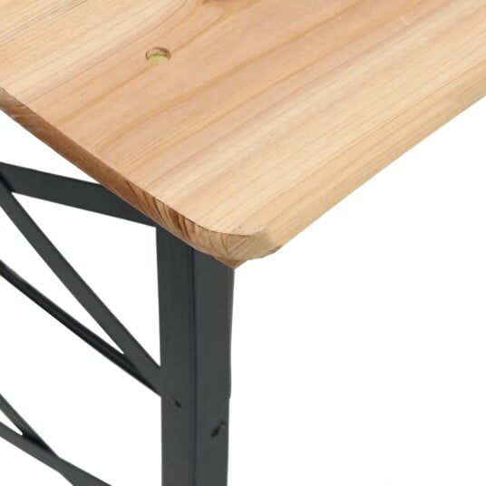 vidaXL Sammenleggbart ølbord 170x50x75/105 cm heltre gran