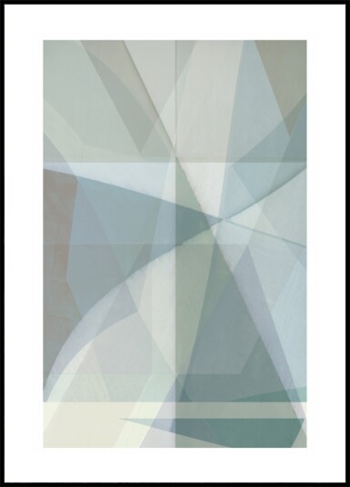 Soft Geometric Layers Plakat / 30x40