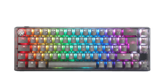 Ducky One 3 - Aura Black Nordic - SF 65% - Gateron Baby Kangaroo - RGB - ND - Gamingtastatur - Nordisk - Svart