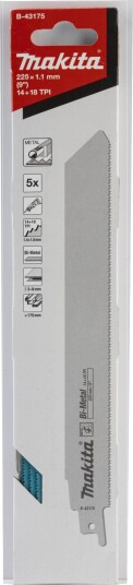 Makita B-43175 Bajonettsagblad Bimetall - 225mm - 5 stk