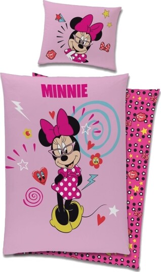 Disney Minnie Mouse Sengetøj 100 Procent Bomuld
