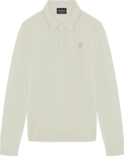 Lyle & Scott Ls Knitted Polo Shirt Beige 170 176