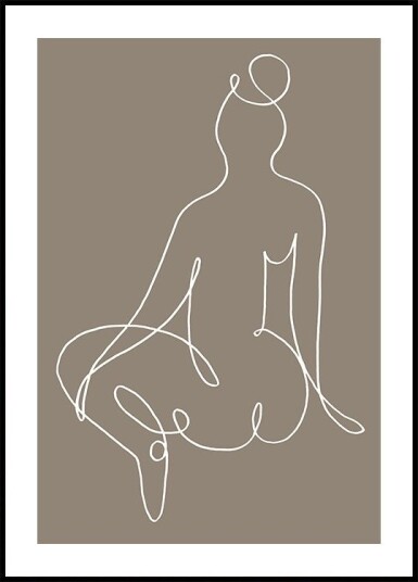 Sitting Down 02 Plakat / 21x30cm