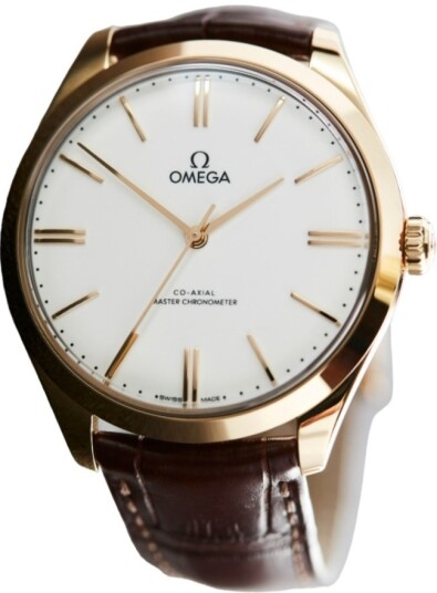 Omega Herreklokke 435.53.40.21.09.001 De Ville Tresor Hvit/Lær Ø40