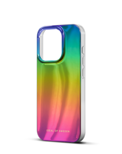 iPhone 15 Pro iDeal Of Sweden Mirror Deksel - Rainbow