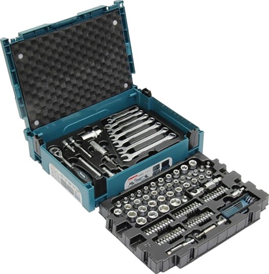 Makita Verktøyssett E-08713 med 120 Deler i Boks Makita Verktøyssett E-08713 med 120 Deler i Boks