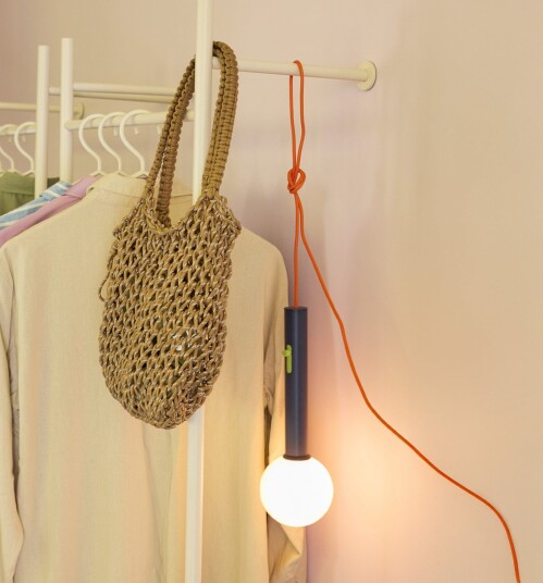 Vegglampe Hübsch Talk dimmbar Blå Metall Moderne 30 Blå