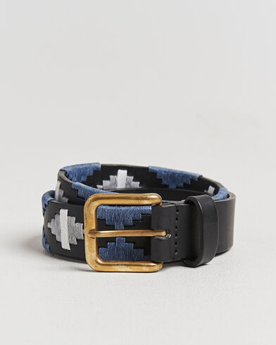 Pampeano Sierra Hand Stitched Classic Leather Belt 35cm Black