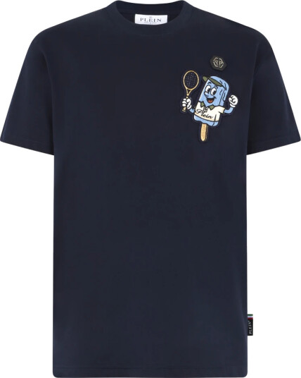 Philipp Plein Herre Topper Blå 2XL,