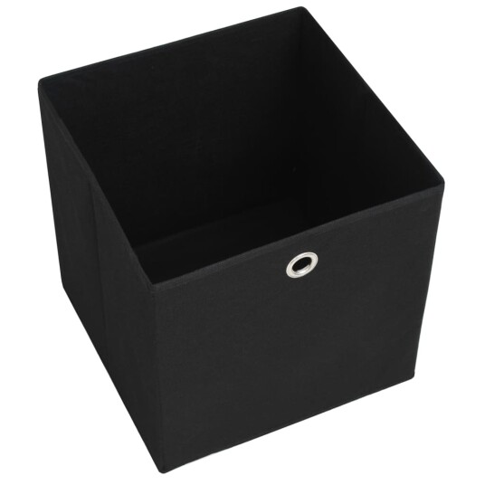 vidaXL Oppbevaringsbokser 10 stk uvevd stoff 28x28x28 cm svart vidaXL Oppbevaringsbokser 10 stk uvevd stoff 28x28x28 cm svart