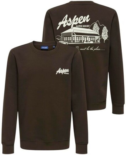 Only & Sons Osjconnor sweatshirt Coffee Bean 122/128