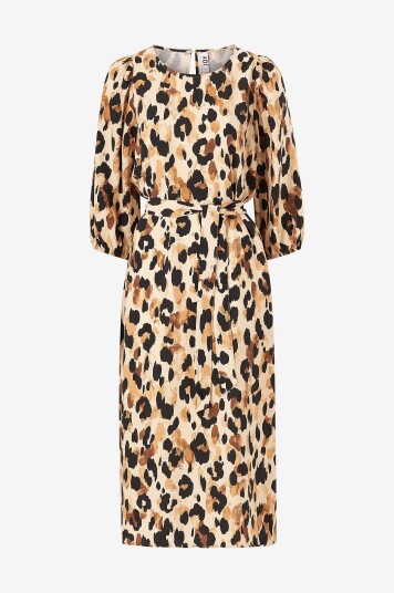 JDY - Kjole jdyAdaline 3/4 Midi Dress Wvn - Beige