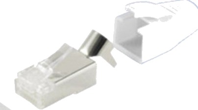 Shiverpeaks Bs72067-10W Rj-45 Metallisk Hvit Gull 10 Stykker