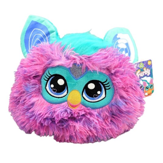 Furby 18,5cm Plysjbamse m/ broderte øyne Lilla