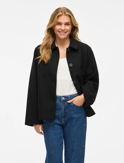 Vila Viclaudia L/S Jacket- Noos - Black - 36