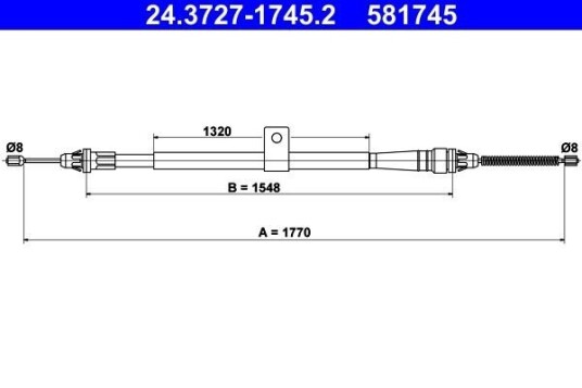 Bremsewire ATE 24.3727 1745.2 Bremsewire ATE 24.3727 1745.2