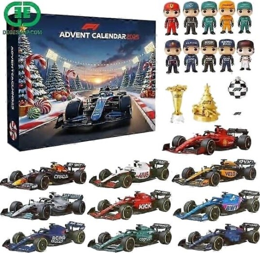 2026 F1 Racing Julekalender Nedtelling Ferie Blindboks HD