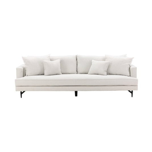 Venture Design Sofia 3-seters sofa Beige/svart Beige