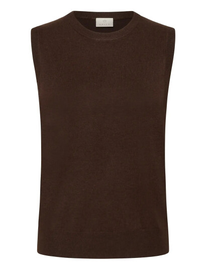 Kaffe Kalizza Knit Slipover - Brown - M