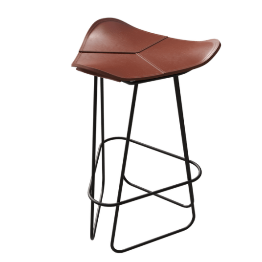Cuero Pampa Barstol 65 cm Sort / Montana