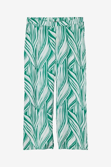 Vero Moda Curve - Bukse vmcJosie HW Wide Wvn GA Cur - Grønn