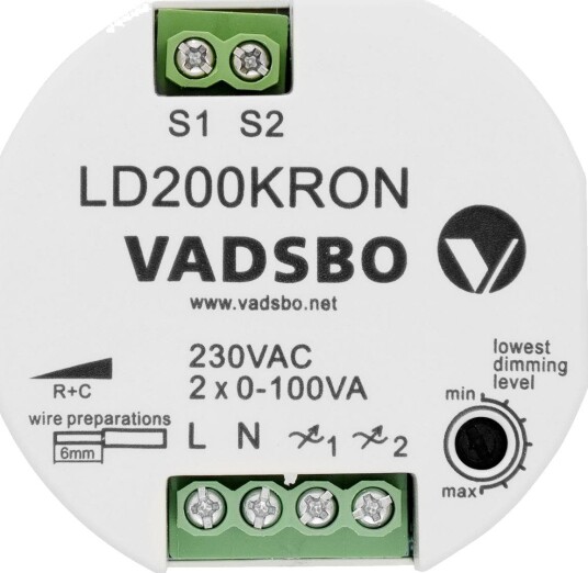 Vadsbo Dimmer v-4020020IBK 1-200 Va, IP20