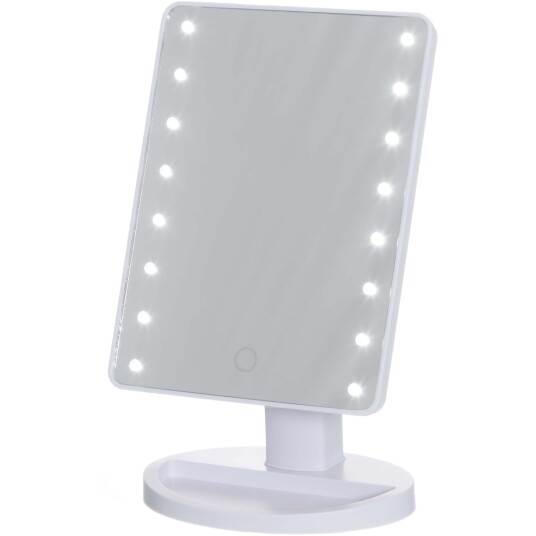 Mineas Make Up Mirror With Led Lights White Mineas Make Up Mirror With Led Lights White