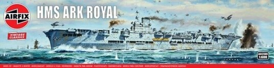 Airfix 1:600 HMS Ark Royal Modellbyggesett med 171 Deler