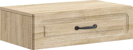 vidaXL Vegghengt Sidebord Sonoma eik 59 x 34,5 x 17 cm Konstruert tre