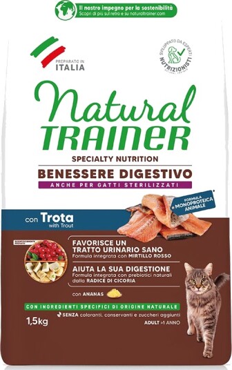Natural Trainer Tørrfôr Benessere Digestivo Ørret 1.5 kg