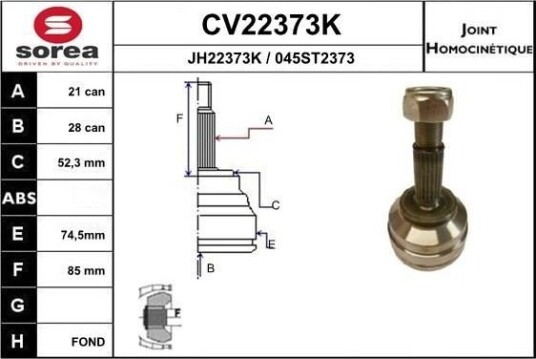 EAI CV22373K Drivledd EAI CV22373K Drivledd