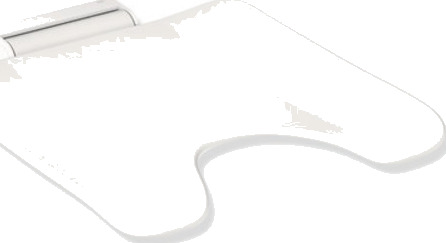 HEWI klappsete med hygieneutsparing