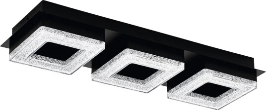 Vegg-/taklampe Eglo Fradelo 1 med 3 lamper - Svart Vegg-/taklampe Eglo Fradelo 1 med 3 lamper - Svart