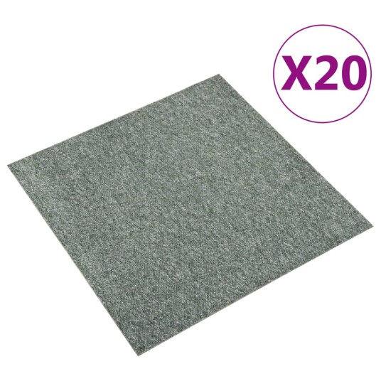 vidaXL Gulvfliser Grønn 100% Polypropylen