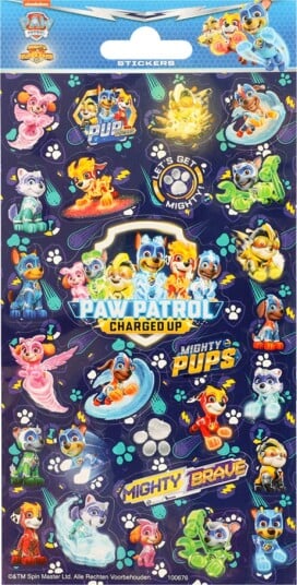 Klistremerker PAW Patrol Mighty Pups